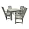 Highwood Usa Lehigh 5pc Square Outdoor Patio Furniture Dining Set AD-DNL44-CGE - alternate 1